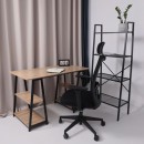 Кресло поворотное ARCUS, черная сетка+ткань/черный полиамид, коллекция AKSPRIME